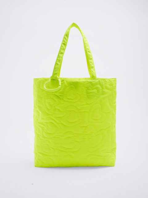 Nákupné Tašky Parfois Nylon Heart Tote Damske Zelene | SK-LW2810675