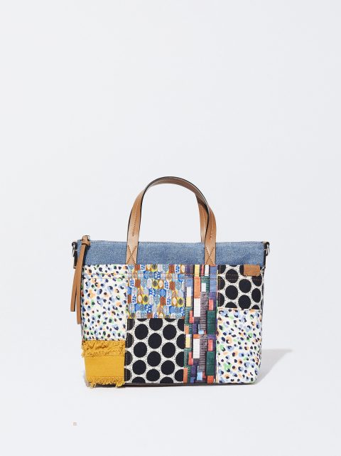Nákupné Tašky Parfois Patchwork Tote Damske Modre | SK-PI7905341