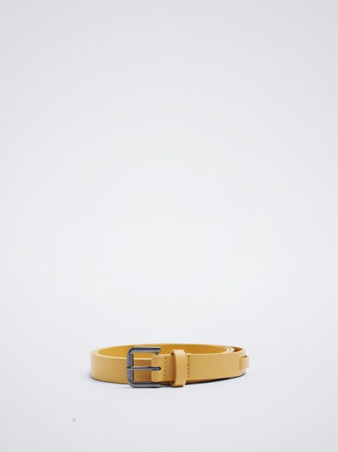 Opasky Parfois Belt With Square Prackou Damske Žlté | SK-SY2643519