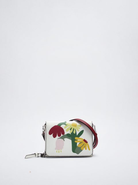 Penazenky Parfois Floral Print Damske Biele | SK-IQ1685947