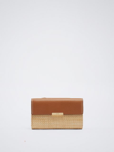 Penazenky Parfois Straw-Effect Damske Béžové | SK-WA0243187
