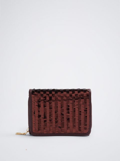 Penazenky Parfois Wallet With Sequins Damske Hnede | SK-PX8719350