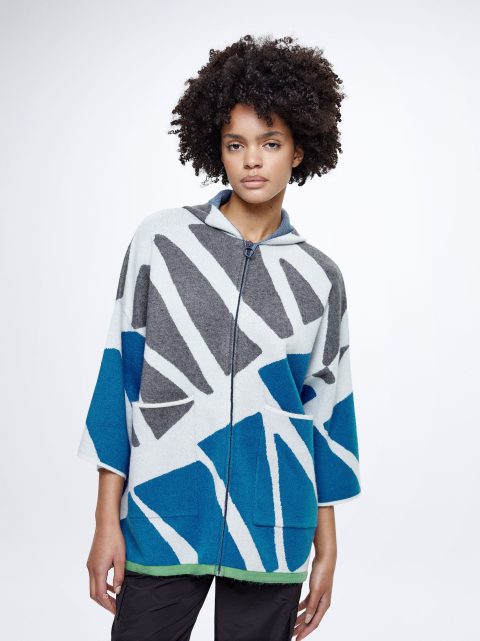 Pončá Parfois S Kapucňou Knit Damske Viacfarebný | SK-ID7408135
