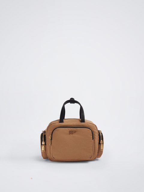 Prenosná Taška Parfois Nylon Damske Hnede | SK-BO1562379