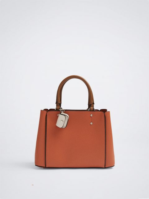 Prenosná Taška Parfois Tote Bag With Pendant Damske Koralove | SK-DJ8012764