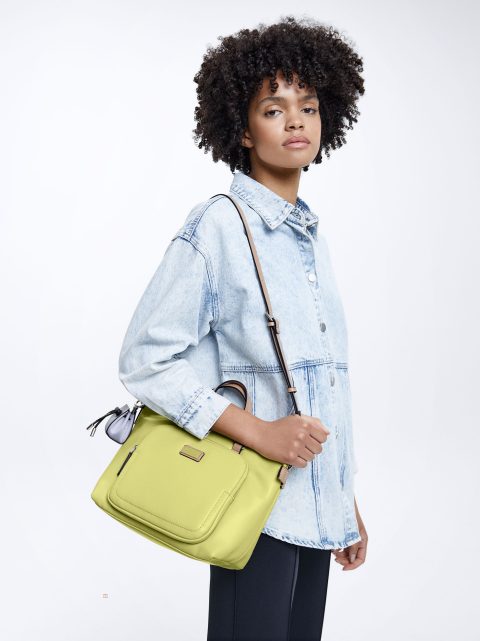 Prenosná Taška Parfois Tote Bag With Pendant Damske Žlté | SK-NY5240631