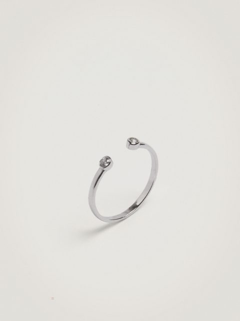 Prstene Parfois 925 Silver With Zirconia Damske Strieborne | SK-GH3025867