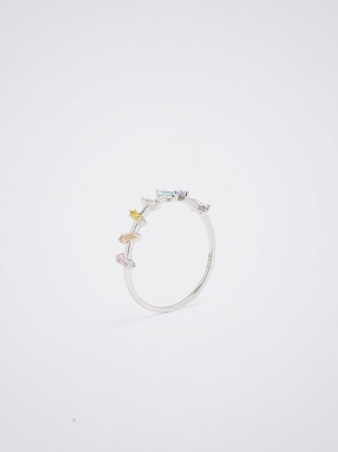 Prstene Parfois 925 Silver With Zirconia Damske Viacfarebný | SK-LX6132740