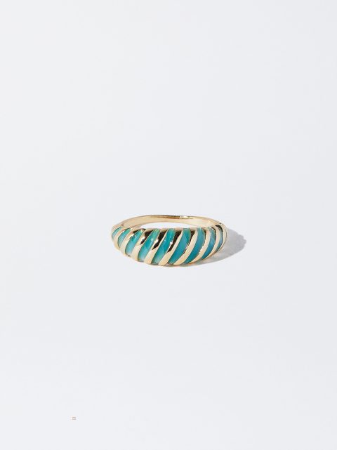 Prstene Parfois Enamel Damske Modre | SK-RM3864170
