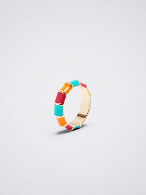 Prstene Parfois Enamel Damske Viacfarebný | SK-IY4219078