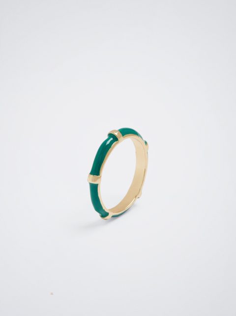 Prstene Parfois Enamel Damske Zelene | SK-ZV4039257