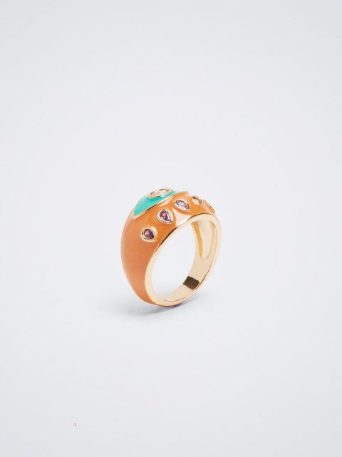 Prstene Parfois Enamel With Zirconia Damske Viacfarebný | SK-MH8172906
