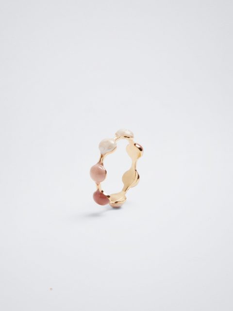 Prstene Parfois Golden Enamel Damske Viacfarebný | SK-HR1984305
