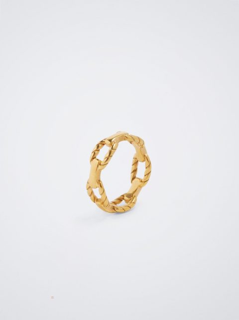 Prstene Parfois Golden Stainless Steel Damske Zlate | SK-BL1826439