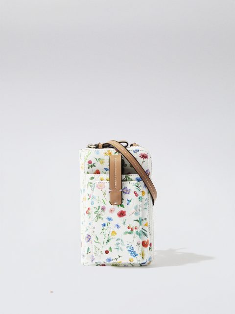 Puzdro na Mobil Parfois Floral Print Mobile Damske Červené | SK-CF5329178