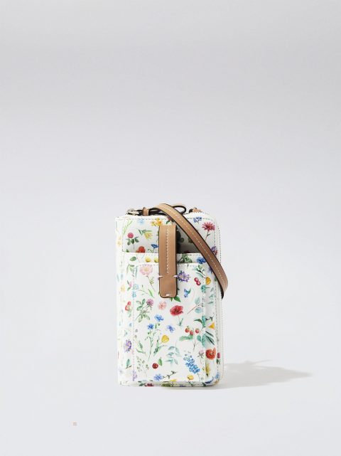 Puzdro na Mobil Parfois Floral Print Mobile Damske Červené | SK-DV2679138