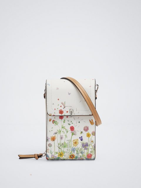 Puzdro na Mobil Parfois Floral Print Mobile Damske Žlté | SK-MA3859201