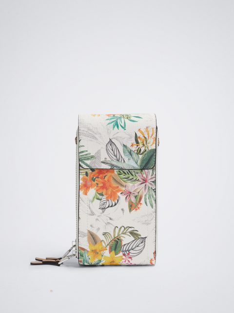 Puzdro na Mobil Parfois Floral Print Mobile Damske Oranžové | SK-PG0126345