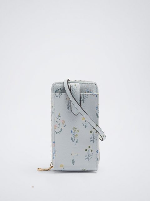 Puzdro na Mobil Parfois Floral Print Mobile Damske Modre | SK-RF1683752
