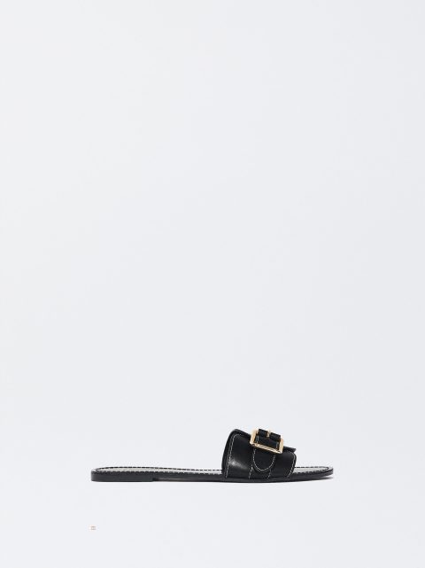 Sandále Parfois Balerinky Buckled Damske Čierne | SK-DC5132984