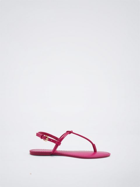 Sandále Parfois Balerinky With Knot Damske Fuchsie | SK-CY7634028
