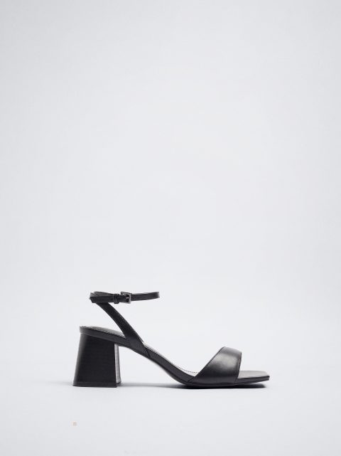 Sandále Parfois High-Heel With Ankle Straps Damske Čierne | SK-SI6014723