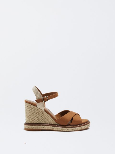 Sandále Parfois Jute Wedge Damske Ruzove | SK-FQ9045876