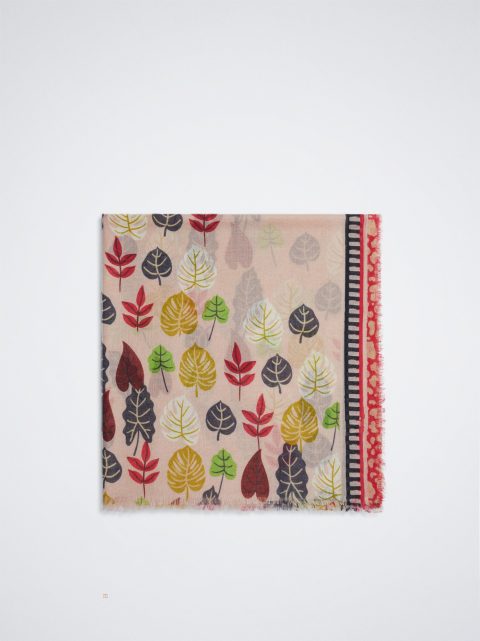 Satky Parfois Leaf Printed Damske Ruzove | SK-RS4305172