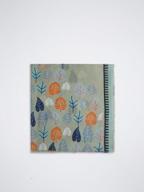 Satky Parfois Leaf Printed Damske Zelene | SK-BY8321096