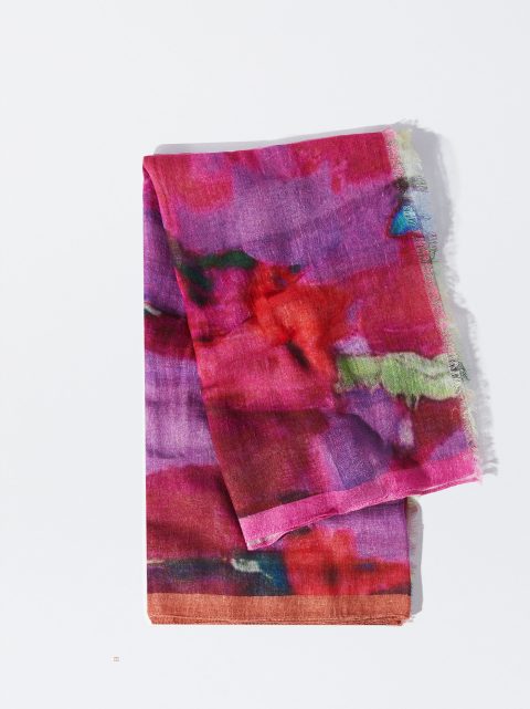 Satky Parfois Lyocell Printed Damske Ruzove | SK-TM1697035