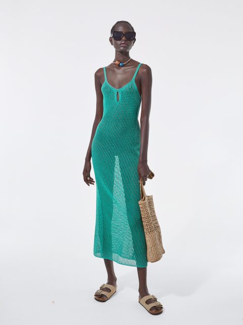 Saty Parfois Cut Out Pletené Damske Zelene | SK-PT3794821