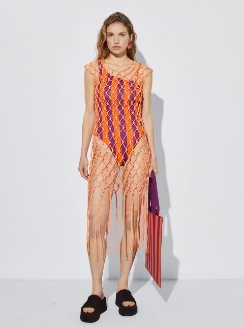 Saty Parfois Knotted Cord Midi Damske Oranžové | SK-TX0318472