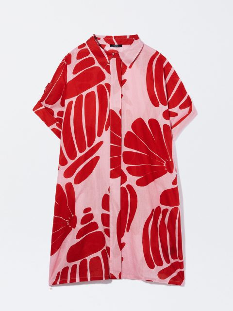 Saty Parfois Printed Shirt Damske Viacfarebný | SK-SR4210583