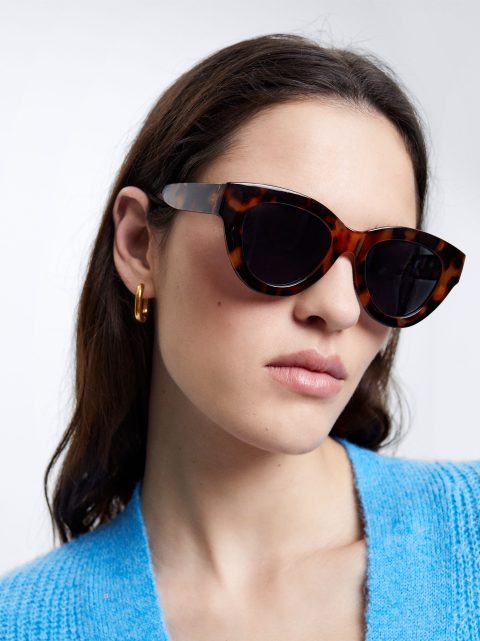 Slnecne Okuliare Parfois Cat Eye Damske Hnede | SK-LO4086957