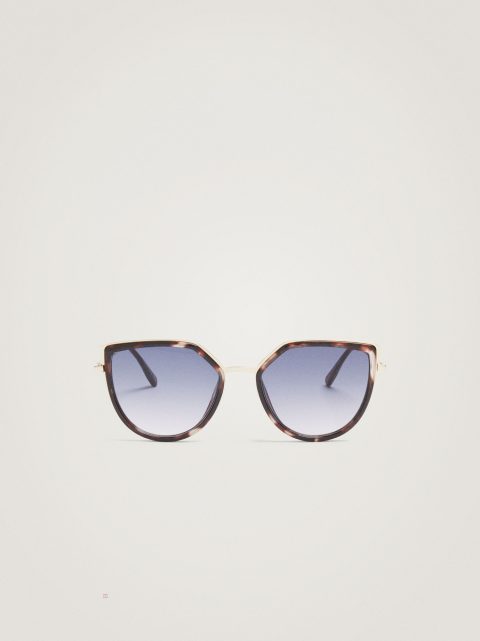 Slnecne Okuliare Parfois Cat Eye Damske Hnede | SK-VP5014768