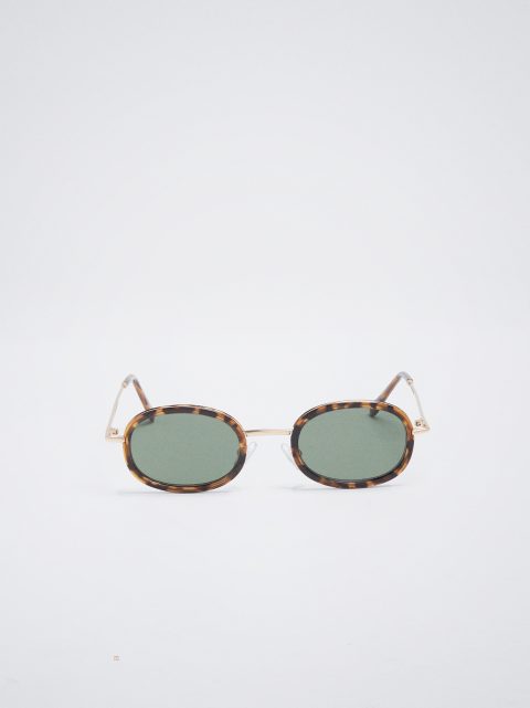 Slnecne Okuliare Parfois Oval Damske Hnede | SK-LG5036189