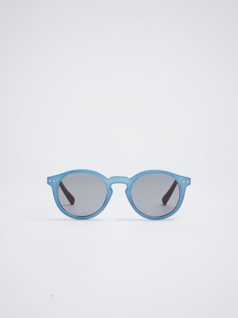 Slnecne Okuliare Parfois Round Damske Modre | SK-XV5037496