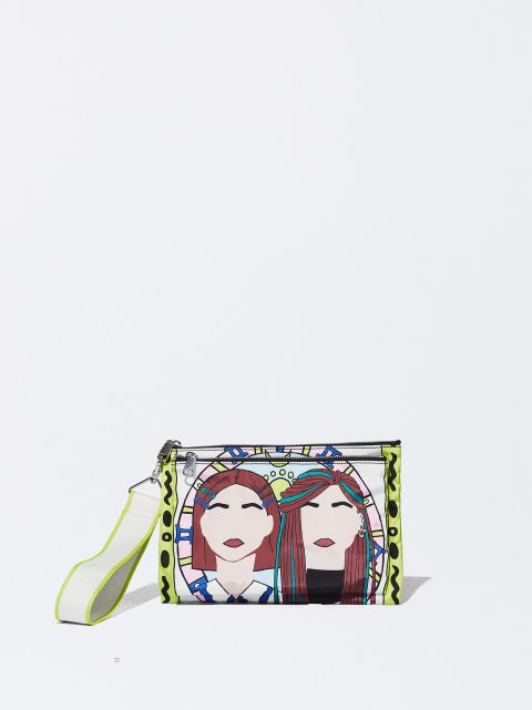Spojkové Vaky Parfois Nylon Horoscope Envelope Damske Žlté | SK-MF3496281
