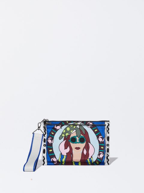 Spojkové Vaky Parfois Nylon Horoscope Envelope Damske Modre | SK-UR2159368