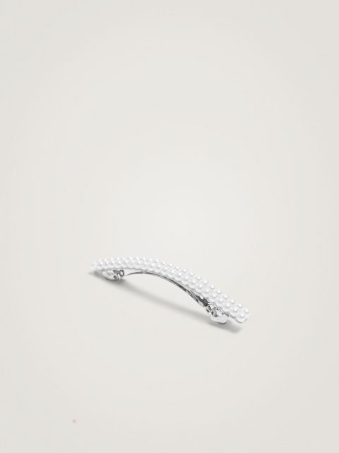 Sponky Do Vlasov Parfois Hair Clip With Pearls Damske Béžové | SK-YN4507291