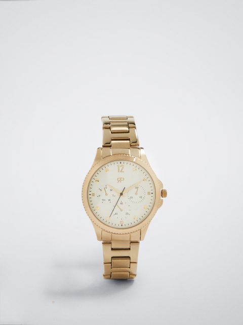 Strieborné Hodinky Parfois Stainless Steel Golden Damske Zlate | SK-NE5742086