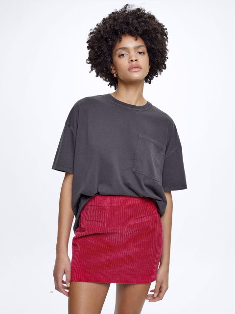 Sukne Parfois Corduroy Mini Damske Červené | SK-IF7045629