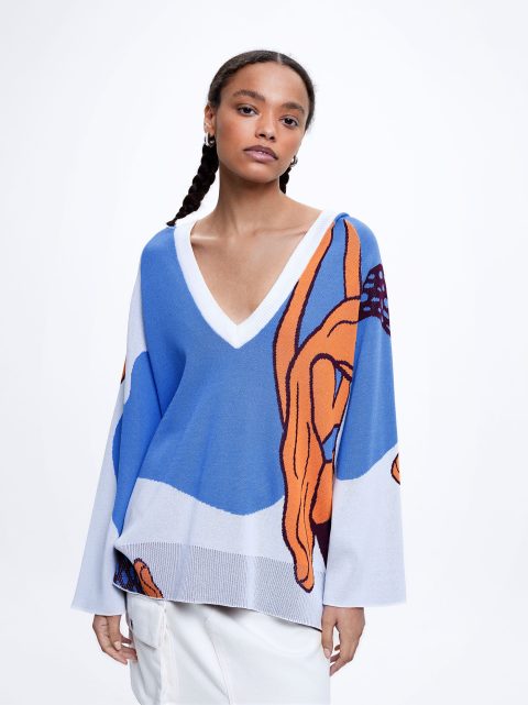 Svetre Parfois Jacquard Knit Damske Viacfarebný | SK-HD1473968