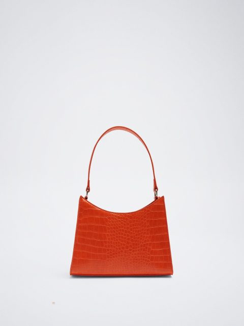 Taška Cez Rameno Parfois Animal Embossed Damske Oranžové | SK-HN3104952