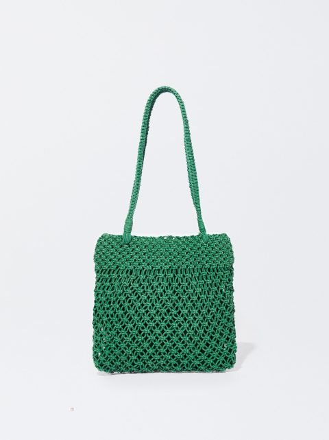 Taška Cez Rameno Parfois Crochet Damske Zelene | SK-ER3562781