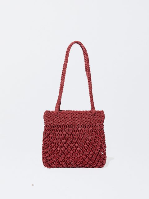 Taška Cez Rameno Parfois Crochet Damske Bordove | SK-QT8319245