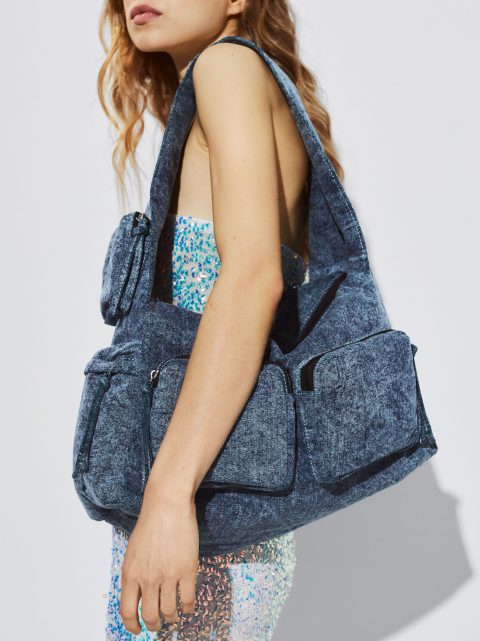 Taška Cez Rameno Parfois Denim Damske Modre | SK-BO6148375