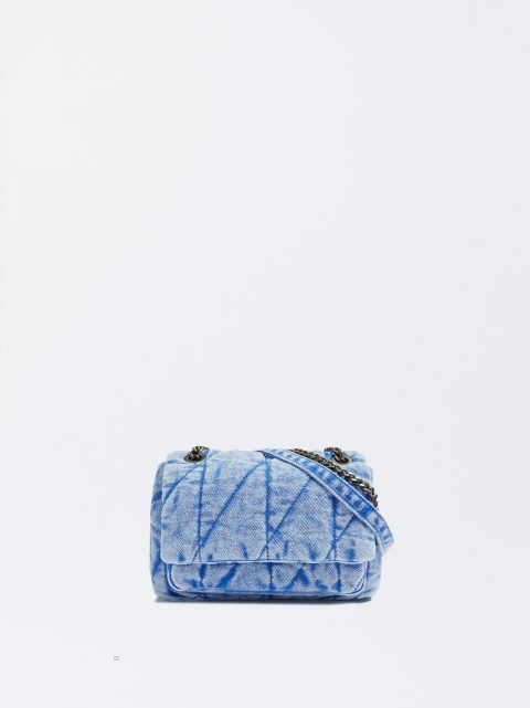 Taška Cez Rameno Parfois Denim Damske Modre | SK-QT4592378