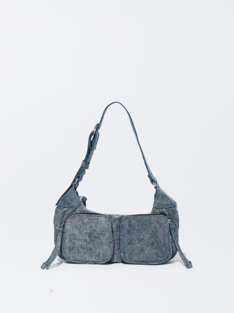 Taška Cez Rameno Parfois Denim Damske Modre | SK-WL0189452