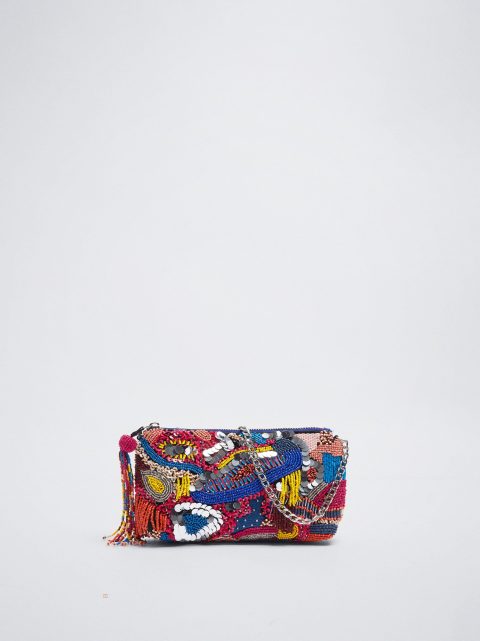 Taška Cez Rameno Parfois Handbag With Beads And Sequins Damske Viacfarebný | SK-MJ7238491